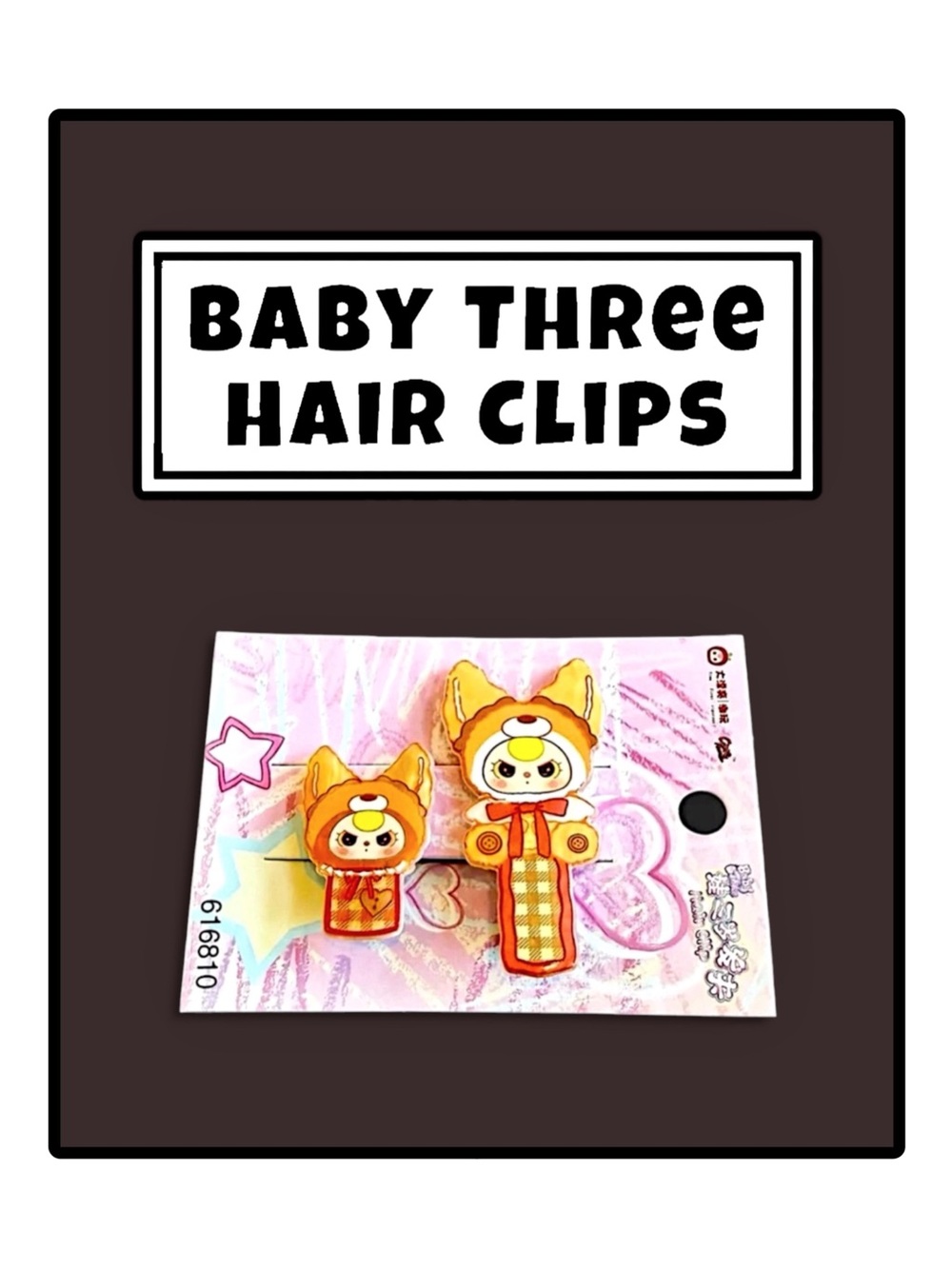 Baby Three Hair Clips - Picture 9 of 15